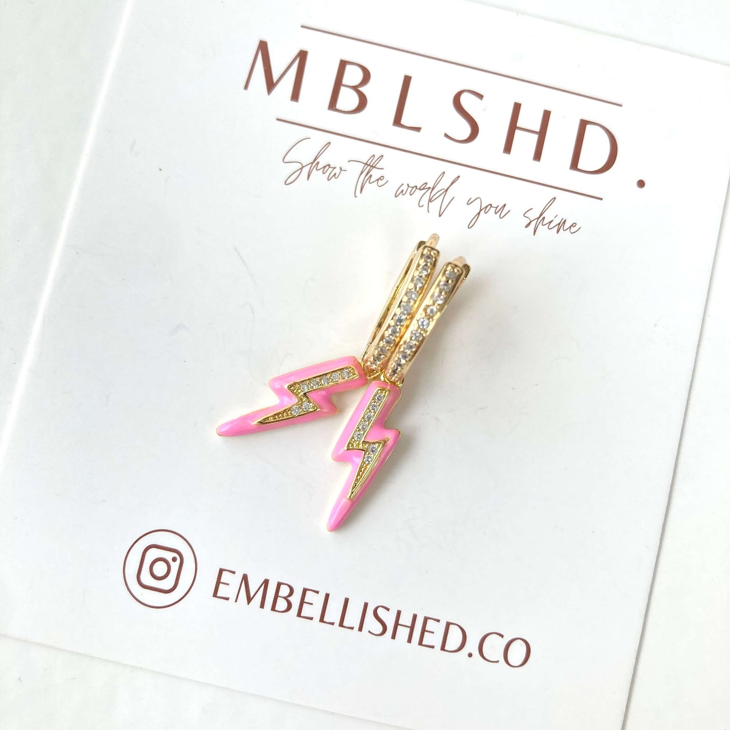Lighting bolt earrings