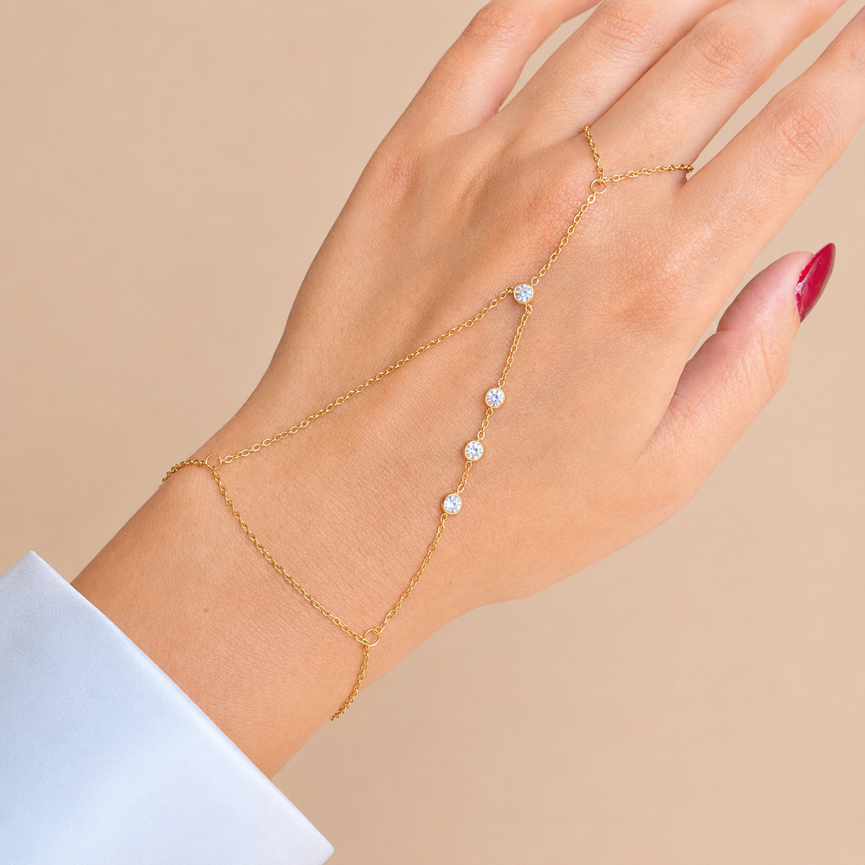 Stella Cascade Hand Chain