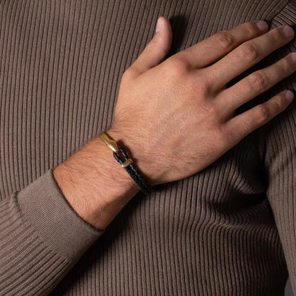 Gold Fishhook Bracelet - Men