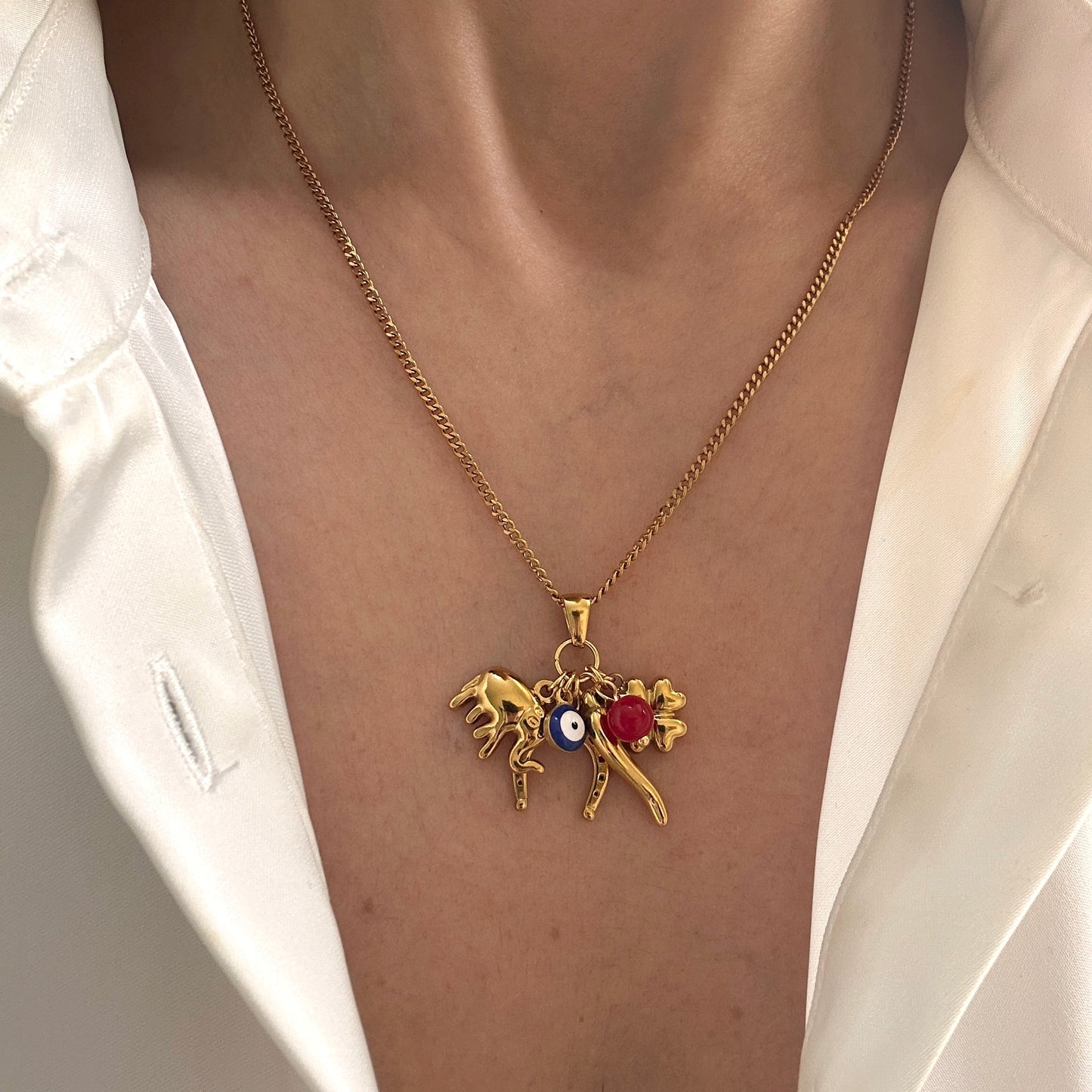 Lucky Guardian Charm Necklace