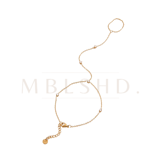 Multi White Zircon Handchain