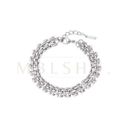 Watch Band Chain Bracelet Silver