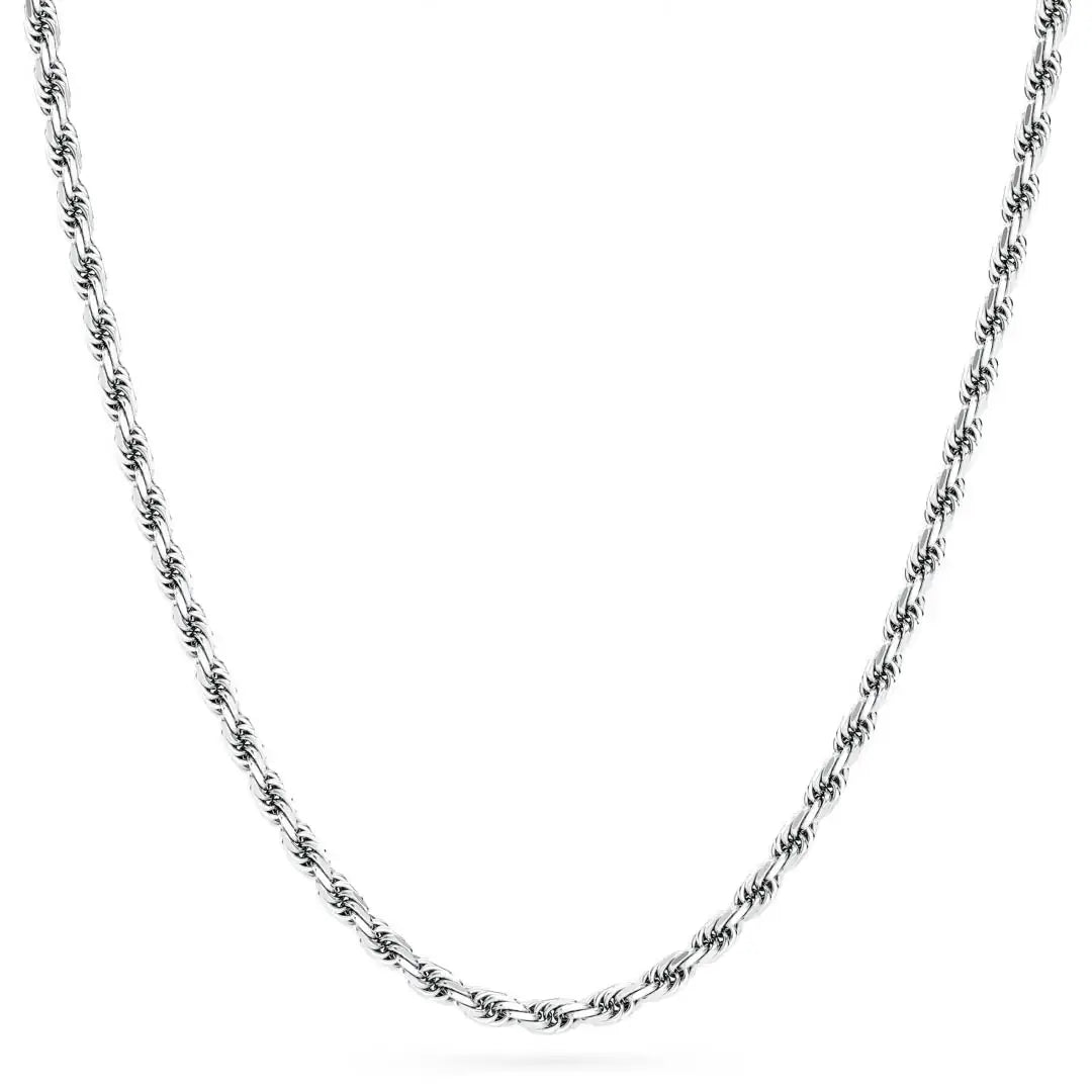 Twist Belly Chain Silver