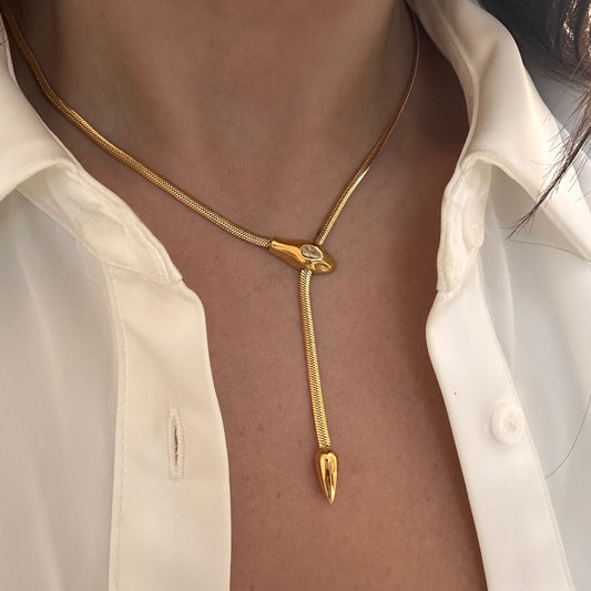 Snake Y Shape Necklace
