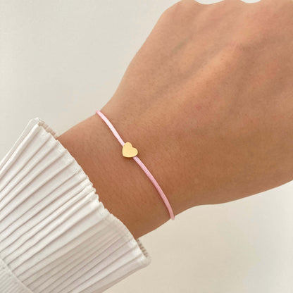 Colored Dainty Heart Bracelet