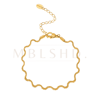 Waved Bracelet Gold