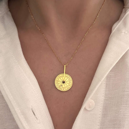 Zodiac Wheel Necklace