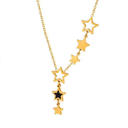 Stars Y Shaped Necklace