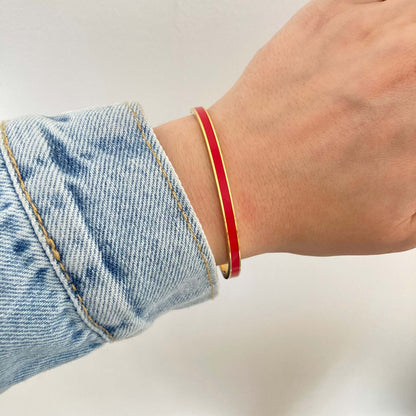 Colored Enamel Bangle