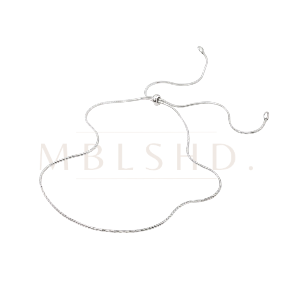 2 Way Minimalist Necklace -Silver-