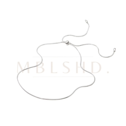 2 Way Minimalist Necklace -Silver-