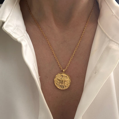 Honey Bee Pendant Necklace