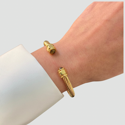 Eye of the Tiger Wire Bangle