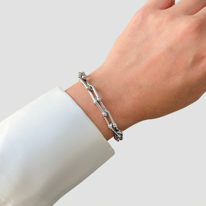 U Chain Bracelet Silver