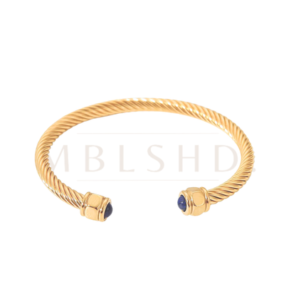 Navy Blue Wire Bangle