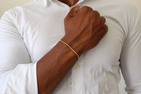 Minimalist Gold Bracelet - Men