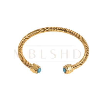 Turquoise Wire Bangle