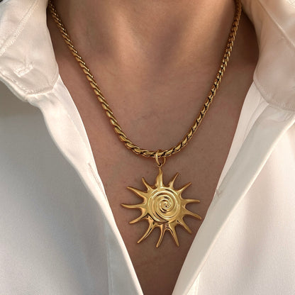 Statement Sun Necklace