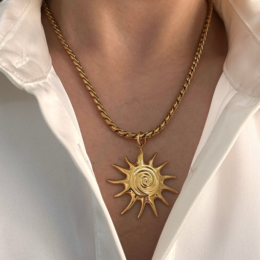 Statement Sun Necklace
