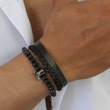 Kings Black Set Bracelets - Men