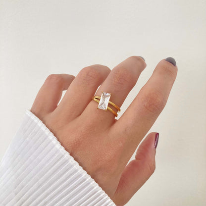 Rectangle Promise Ring