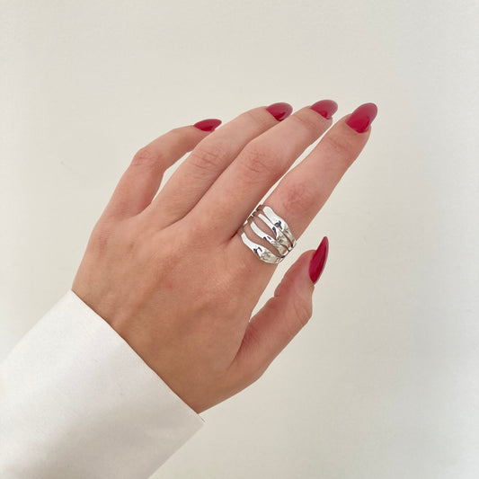 Layered Silver Ring