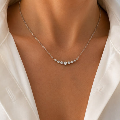 Dewdrop Necklace-Silver-