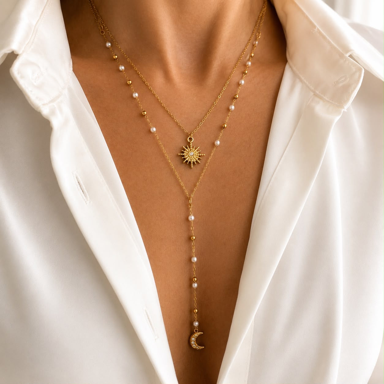 Eclipse Layered Necklace
