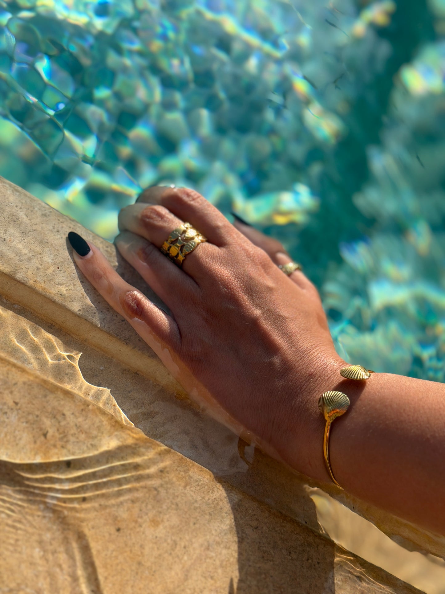Tidal Fish Stack Ring