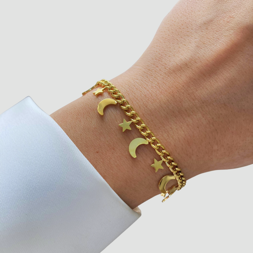 Moon & Stars Tassel Bracelet