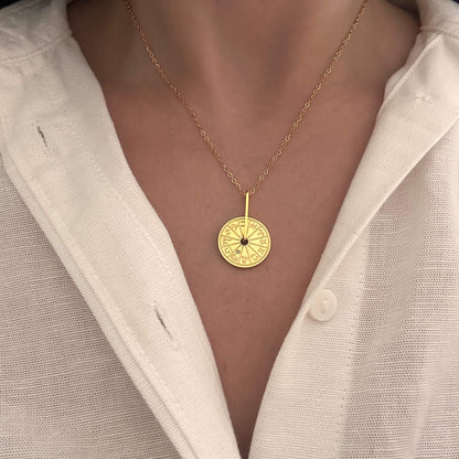 Zodiac Wheel Necklace