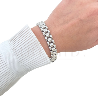 Silver Watch Strap Bracelet
