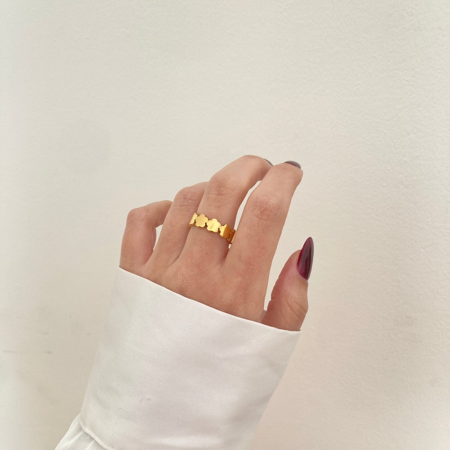 Flower Infinity Ring