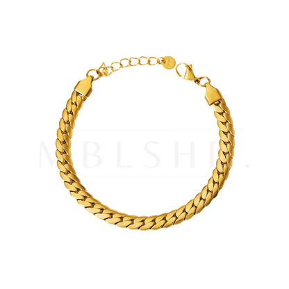 Thick Pressed Chain Bracelet