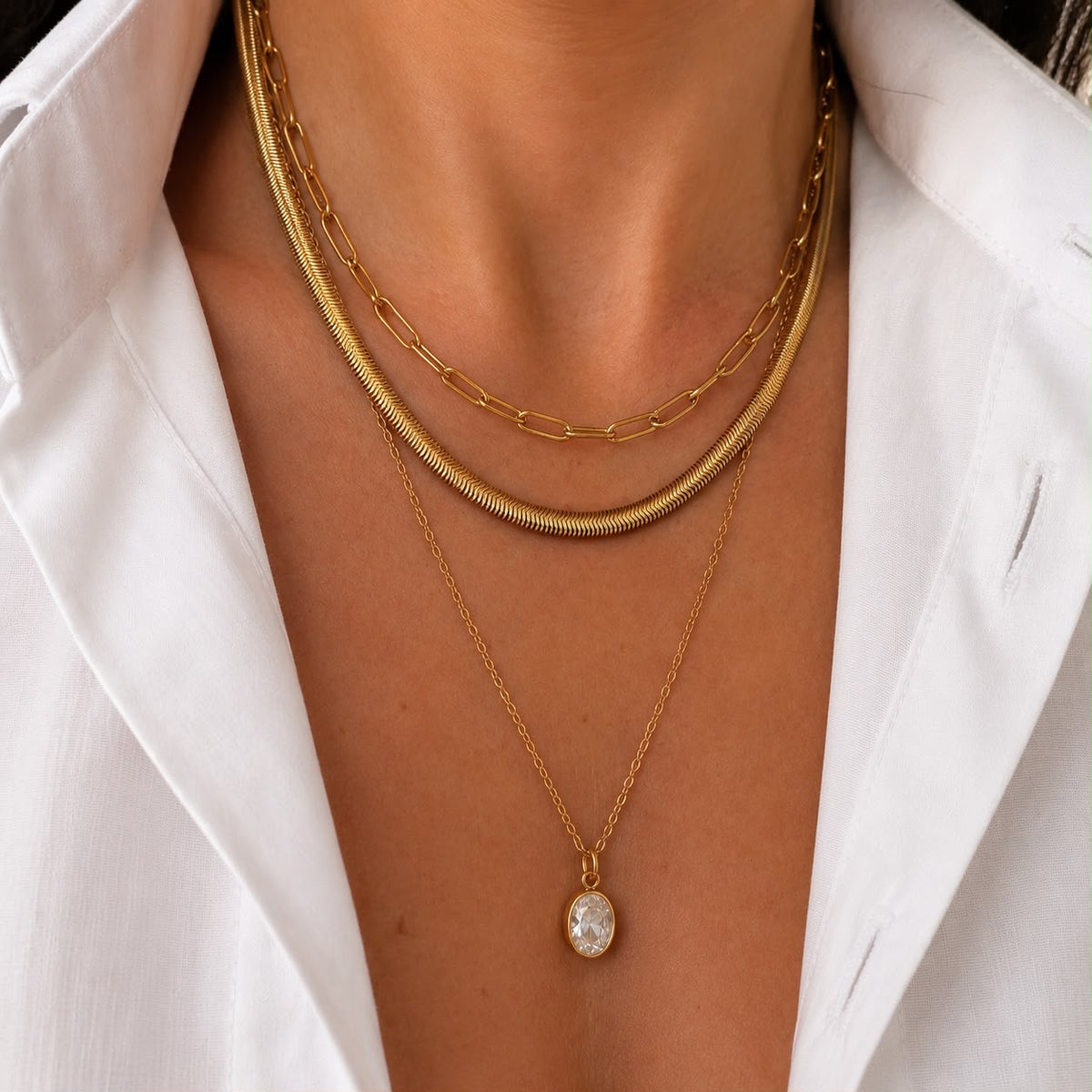 Crystal Drop Necklace