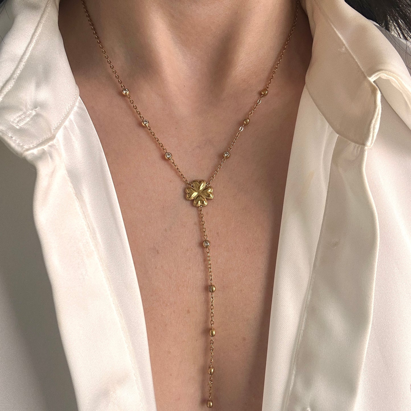 Blossom Y Shaped Necklace