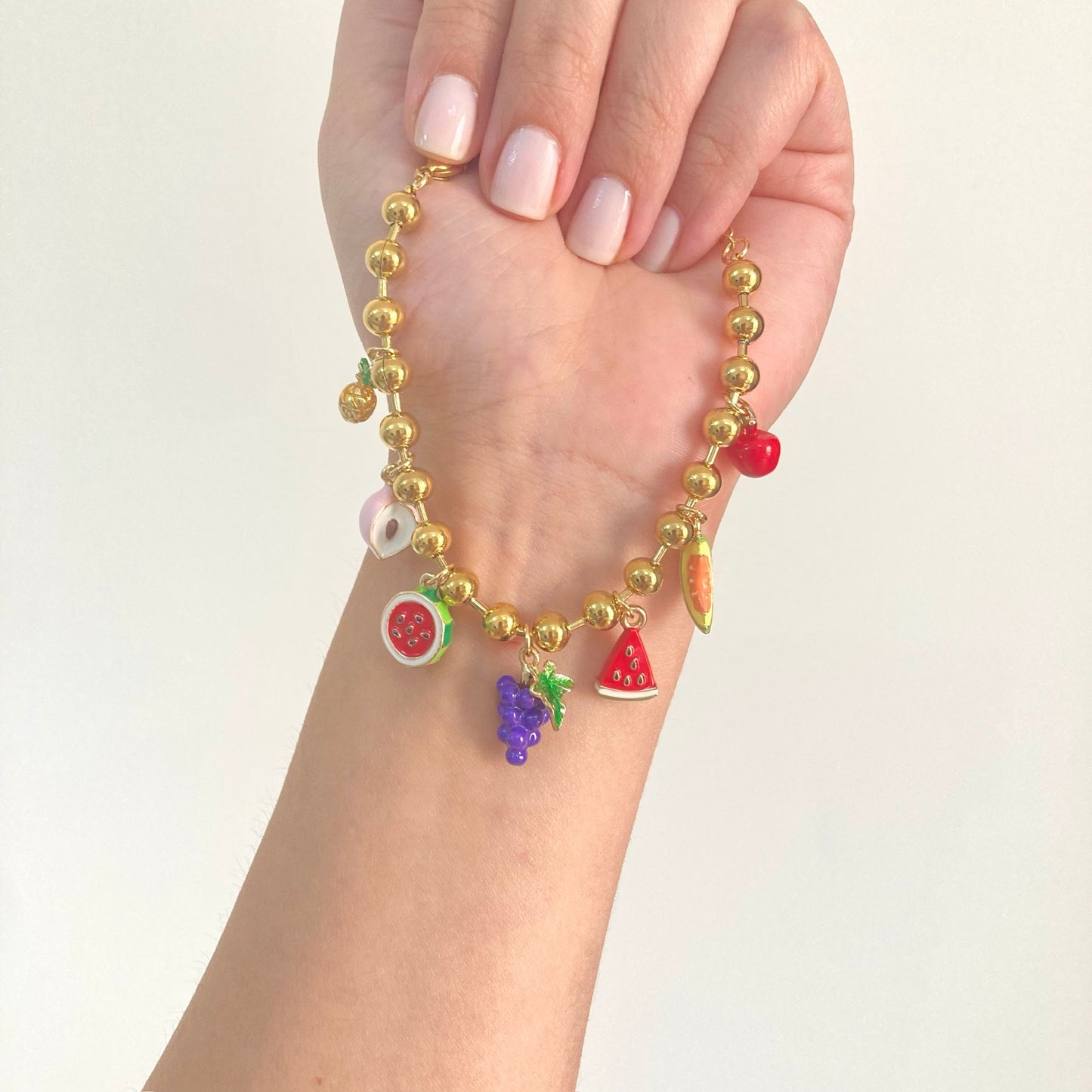 Fruit Salad Charms Bracelet