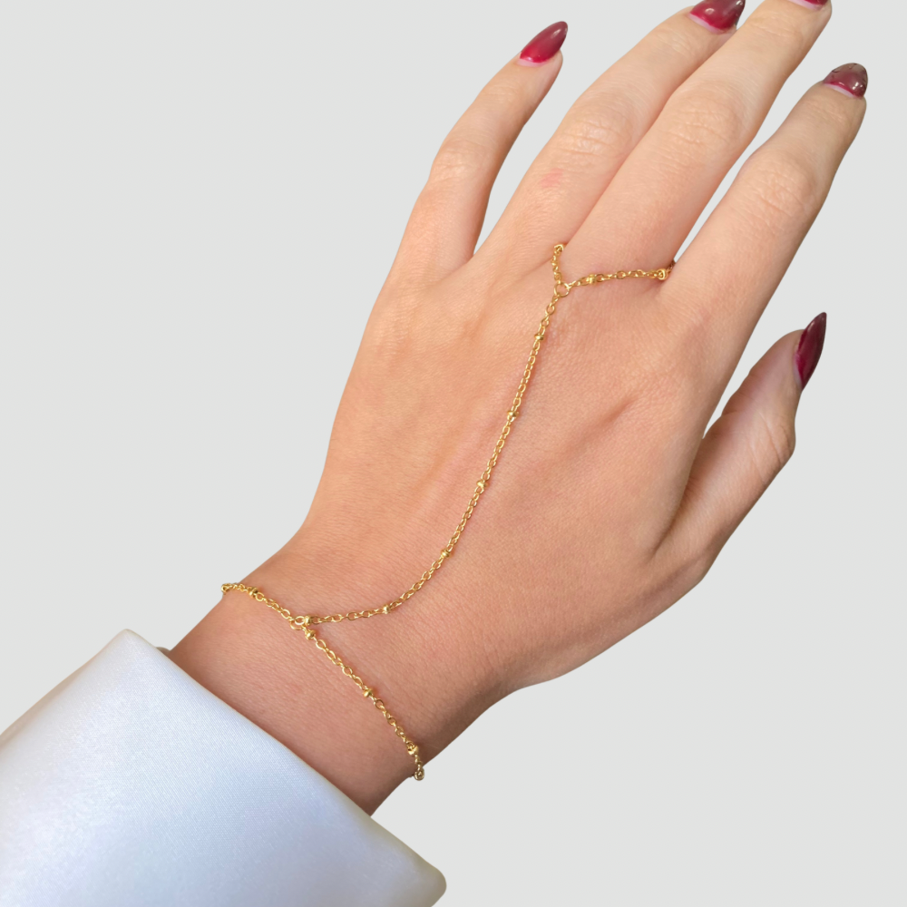 Gold Handchain Bracelet