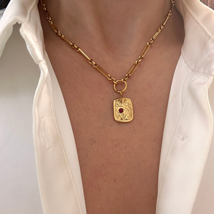 Crimson Charm Necklace