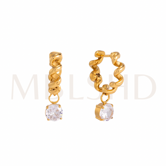 Golden Coil Earrings