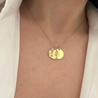 Double Charm Pendant Necklace