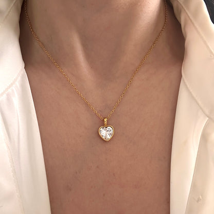 Sparkling Love Pendant Necklace