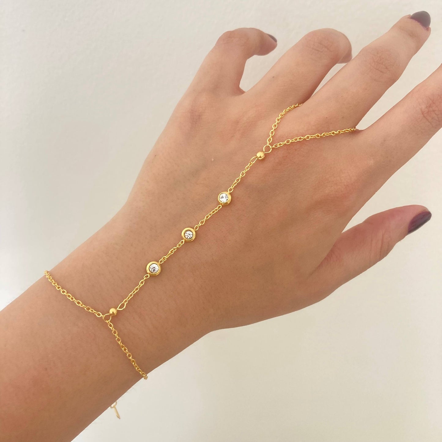 Zircon Hand Bracelet