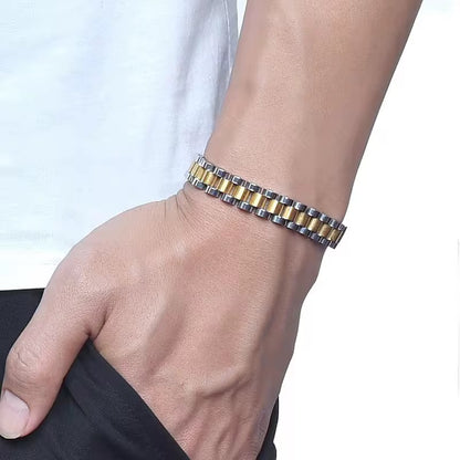 Watch Strap - Silver & Gold - Men