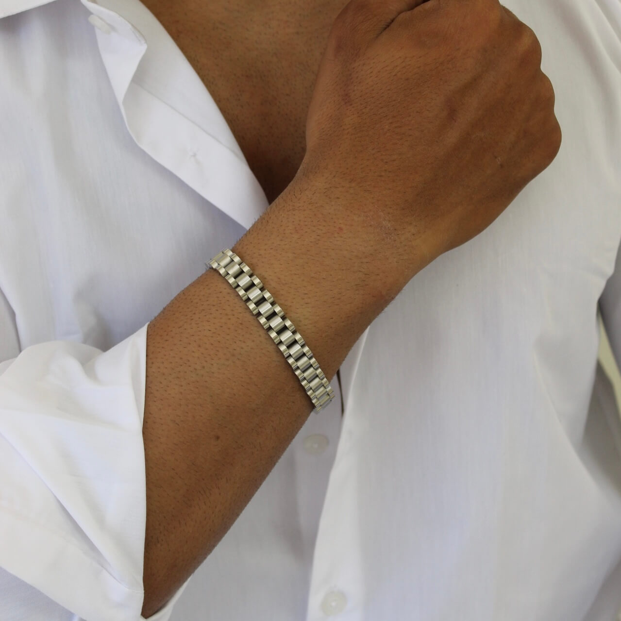 Watch Strap Silver Bracelet - Men