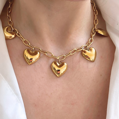 5 Hearts Necklace
