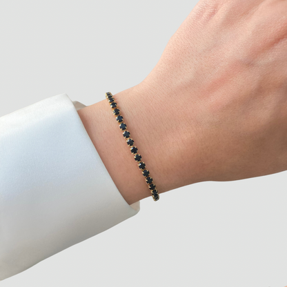 Black Tennis Bracelet