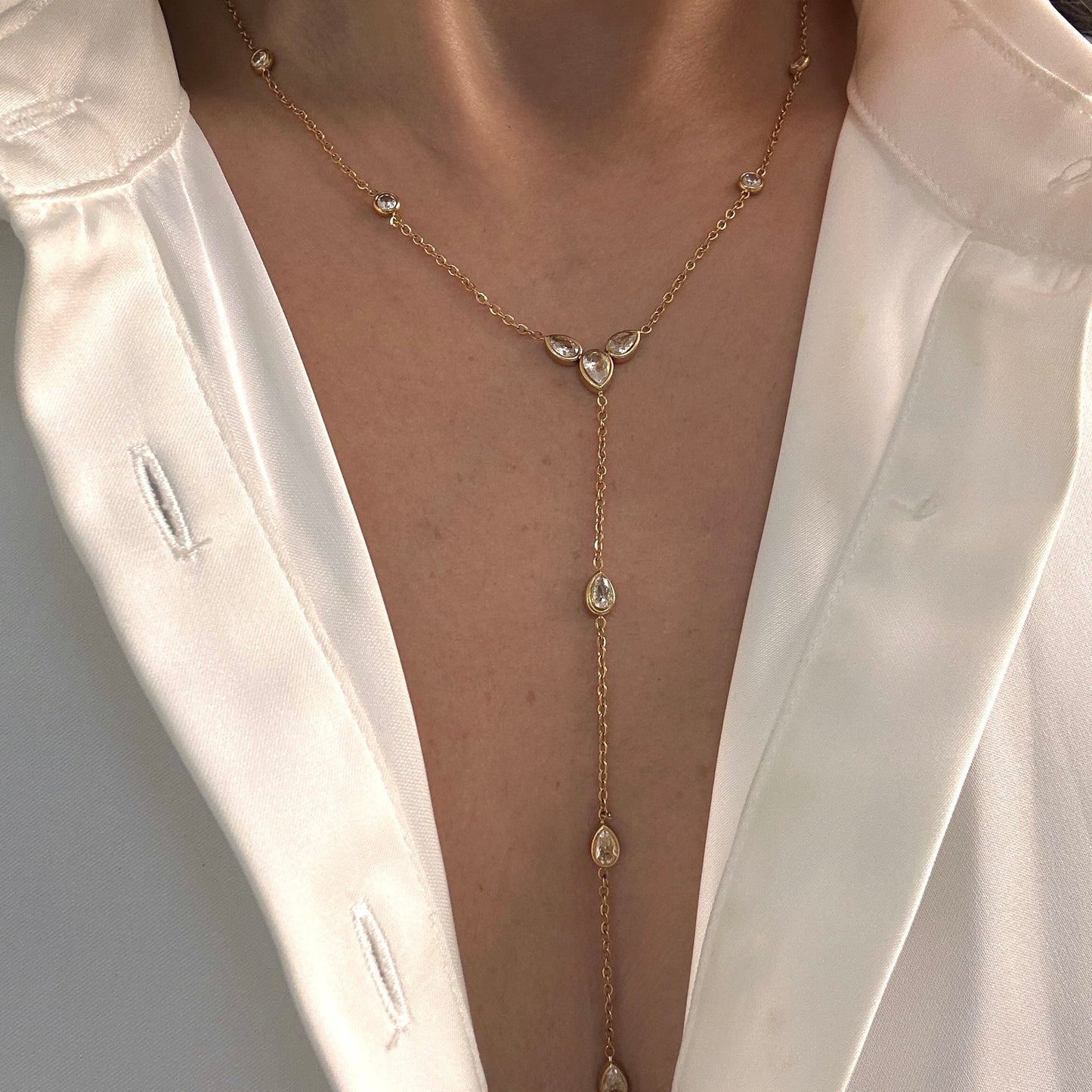 Delicate Y Shaped Necklace