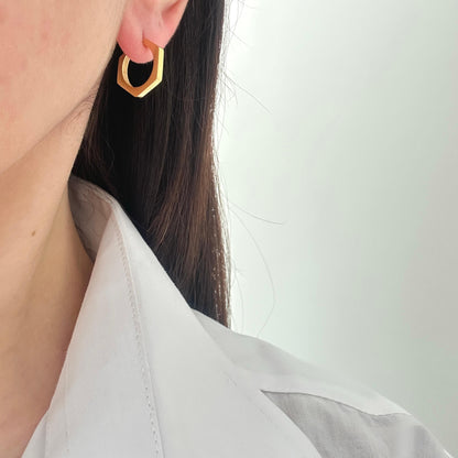 Geometric Hoop Earrings