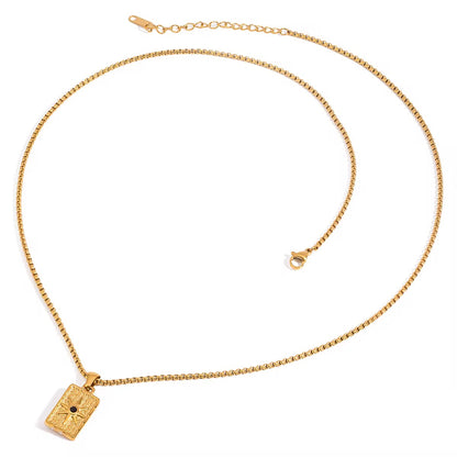 Gold Star Pendant Necklace - Men